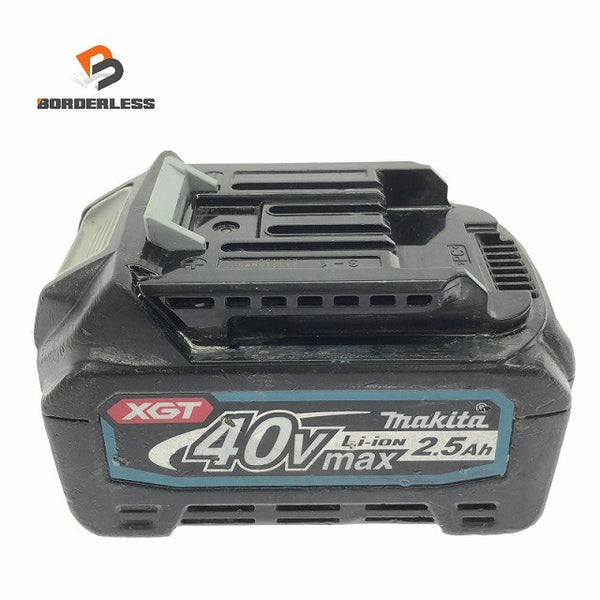☆中古品※48回☆makita マキタ 40Vmax 2.5Ah 純正 リチウムイオンバッテリー BL4025 残量表示付 雪マーク138084 - 1