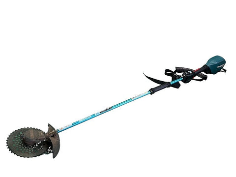 ☆中古品☆makita マキタ 40Vmax 充電式草刈機 MUR004G ボックスドライバ 六角スパナ付 庭掃除 園芸 造園 刈払機 - 0
