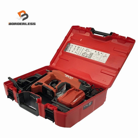 ☆未使用品☆HILTI ヒルティ 21.6V 充電式コンクリートネイラ バッテリ2個(2.5Ah) 充電器 ケース付 鋲打機 バッテリー式 コードレス125795