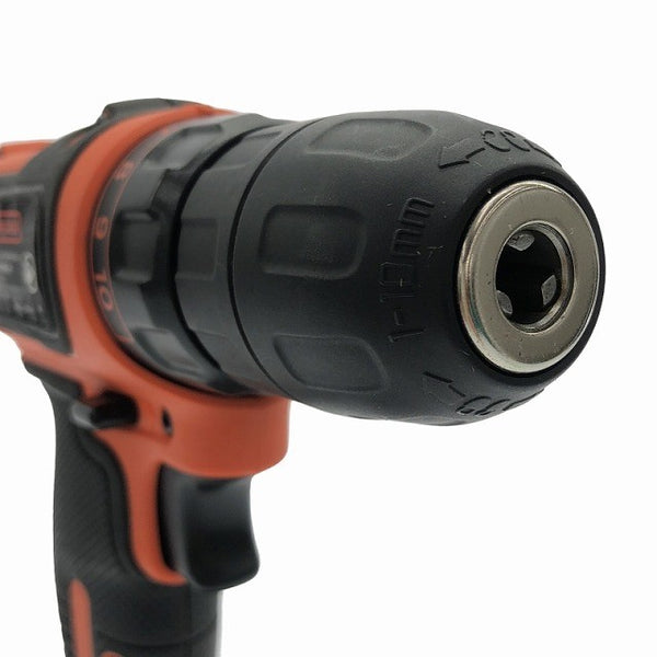 ☆美品☆B＆D BLACK+DECER ブラック＆デッカー 18V コードレスドリルドライバー BDCDD12 バッテリ1個 充電器117669 - 6