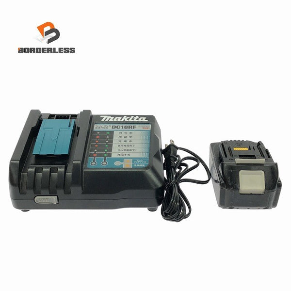 ☆中古品セット☆makita マキタ 18V 6.0Ah 純正 リチウムイオンバッテリー BL1860B 急速充電器 DC18RF リチウムイオン電池137960 - 1