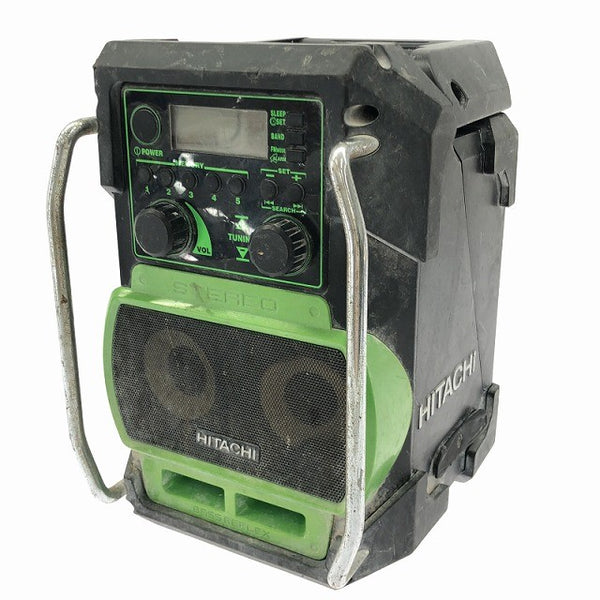 ☆中古品☆HITACHI 日立工機 9.6～18V コードレスラジオ UR18DSL バッテリ1個(BSL1430)付 防災 キャンプ アウトドア131951 - 2