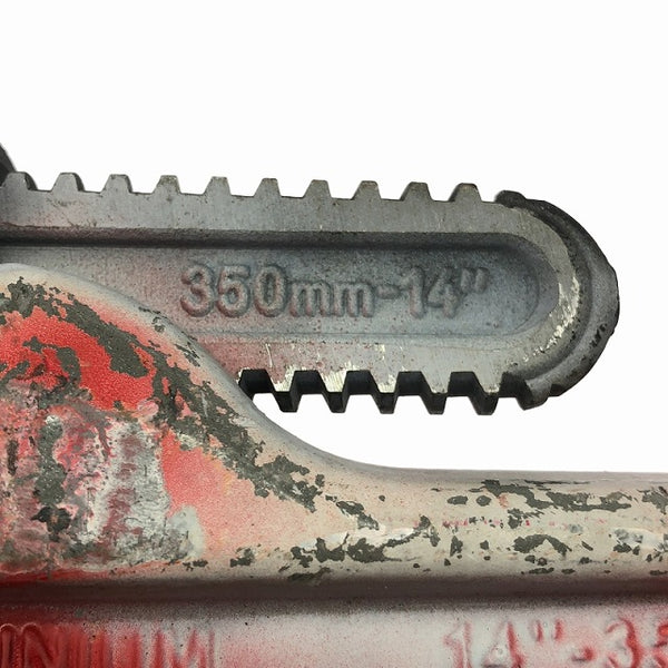 ☆中古品☆IRWIN アーウィン アルミパイプレンチ 14インチ 350mm アルミ製 パイレン ハンドツール 手工具 配管工具114319 - 7