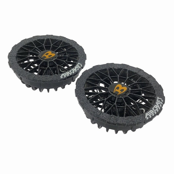 ☆比較的綺麗☆BURTLE バートル 24V エアークラフト用バッテリー AC09 赤 ファンユニット AC09-2 アーバンブラック 2025年モデル - 3