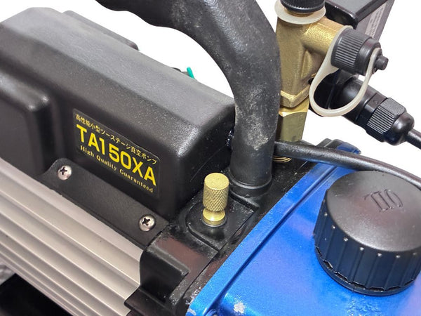 ☆中古品☆TASCO タスコ 100V オイル逆流防止弁付 高性能ツーステージ 真空ポンプ TA150XA 4ポールモーター コード式126861 - 9