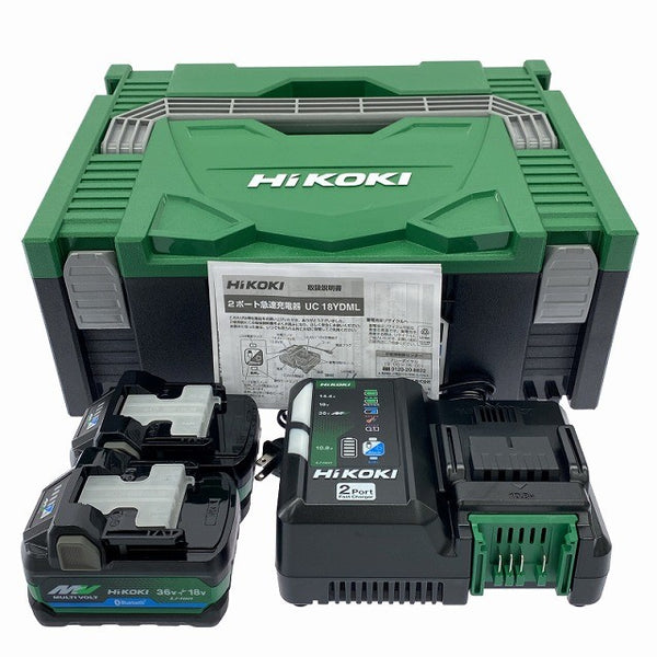 ☆未使用品☆HiKOKI ハイコーキ スターターキット1 2XAZ バッテリー2個(BSL36A18BX) 2ポート急速充電器(UC18YDML)130817 - 3