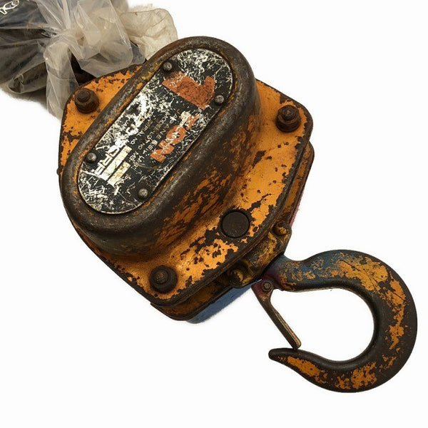 ☆中古品2個セット☆KITO キトー チェーンブロック M3形 CB010 荷重1.0ton/1ton 揚程2.5m 手動式 チェンブロック 吊り具 荷揚げ136502 - 3