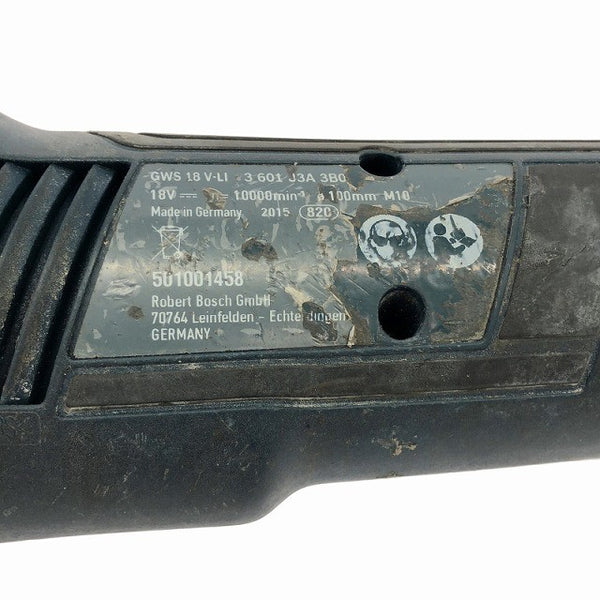 ☆中古品☆ BOSCH ボッシュ 100mm 充電式ディスクグラインダ GWS18V-LI 本体+バッテリー1個(3.0Ah)充電器+パーツ+ケース136671 - 8