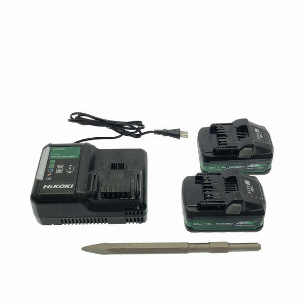 ☆中古品☆ HIKOKI ハイコーキ 36V 40mm コードレスハンマドリル DH36DSA 本体+バッテリー2個(4.0Ah)充電器+ケース114832 - 10