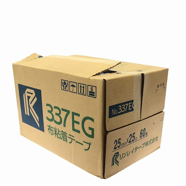 ☆未使用品☆RINREI リンレイテープ 布粘着テープ 337EG 25mm×25m 60巻入 養生用 養生テープ 布テープ 塗装用 建築用134283 - 5