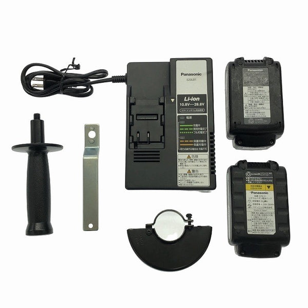 ☆中古品☆ Panasonic パナソニック 14.4V/18V 100mm 充電ディスクグラインダー EZ46A1 バッテリー2個(4.2Ah/5.0Ah)充電器+ケース - 10