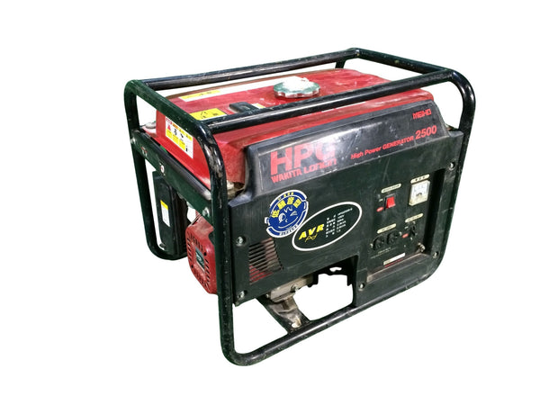 ☆中古品☆WAKITA ワキタ メイホー ガソリンエンジン発電機  HPG2500-6 100V 60Hz 2.5KVA アウトドア 防災130297 - 2