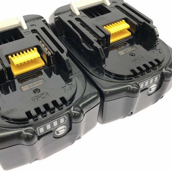 ☆中古美品2点☆makita マキタ 18V 6.0Ah 純正 リチウムイオンバッテリー BL1860B 残量表示付 リチウムイオン電池 蓄電池 充電池136882 - 7