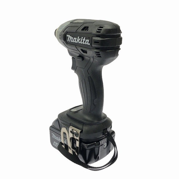 ☆未使用品☆makita マキタ 18V 充電式ソフトインパクトドライバTS141DRGXB 黒/ブラック バッテリー2個(18V 6.0Ah) 充電器 ケース付130628 - 6