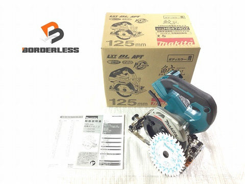 ☆未使用品☆makita マキタ 18V 125mm 充電式マルノコ HS474DZ 青 本体のみ コードレス 丸のこ 丸ノコ 丸鋸 木工用 切断機135822