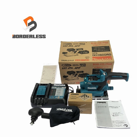 ☆未使用品☆makita マキタ 18V 充電式仕上サンダー BO380DZ バッテリー1個(18V 6.0Ah) 充電器 コードレス 仕上げサンダー