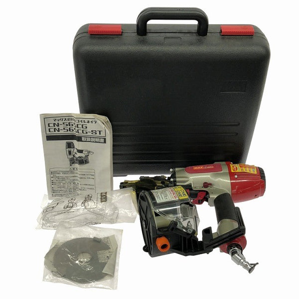 ☆美品☆MAX マックス 65mm 常圧コイルネイラ CN-565CG ケース付 釘打ち機 釘打機 大工道具 エアツール エアー工具137585 - 3