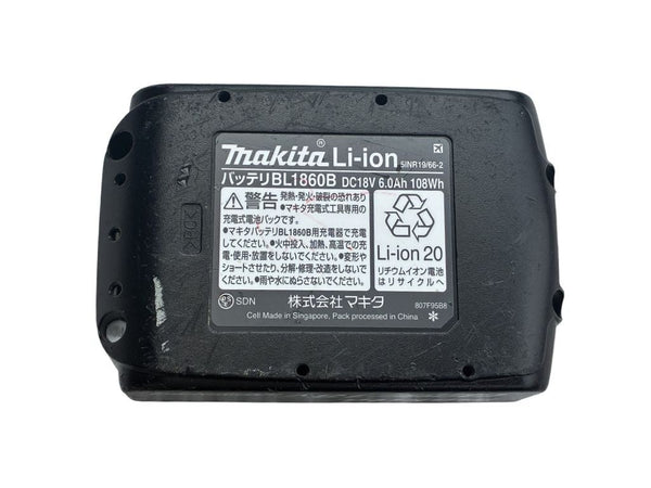 ☆中古品セット☆ makita マキタ バッテリ 充電器セット DC18RF BL1860B 18V 6.0Ah 使用回数僅か 純正品 急速充電対応132412 - 6