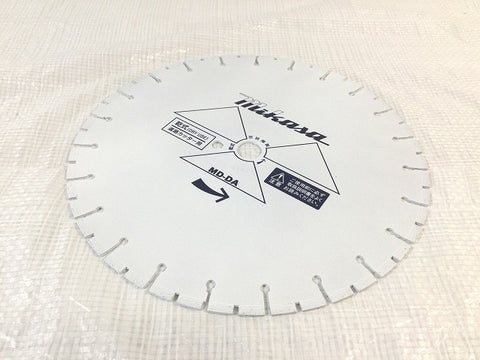 ☆未使用☆mikasa ミカサ 三笠産業 ダイヤモンドブレード MD-DA 14インチ 乾式 アスファルト専用 ホワイト ダイアモンドブレード121524 - 0