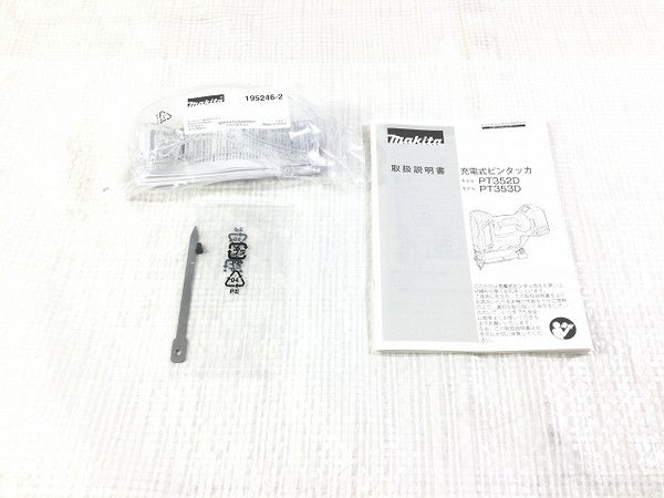 ☆未使用品☆makita マキタ 18V 充電式ピンタッカ PT353DZK 本体＋ケース付 コードレス ピンネイラ ピン釘打機 電動工具133968 - 10