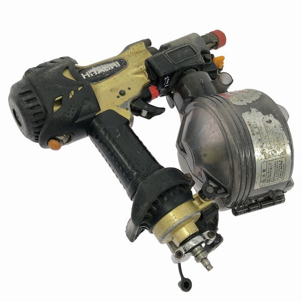 ☆中古品☆HITACHI 日立工機 50mm 高圧 ロール釘打機 NV50HMC 金/ゴールド ロール釘打ち機 エア釘打機 エア釘打ち機 コイルネイラ131775 - 4