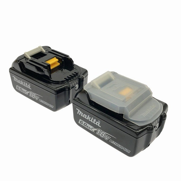 ☆未使用箱なし2個セット☆makita マキタ 18V 6.0Ah 純正 リチウムイオンバッテリー BL1860B 残量表示付 リチウムイオン電池129486 - 5