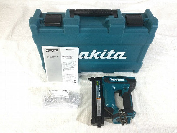 ☆未使用品☆makita マキタ 18V 35mm 充電式面木釘打機 FN350DZK 本体＋ケース付 コードレス フィニッシュネイラ 仕上135677 - 3