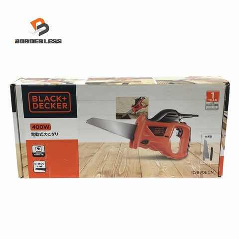 ☆極美品☆ BLACK+DECKER ブラック＋デッカー 400W 電動のこぎり KS880ECN  切断機 電動工具117881