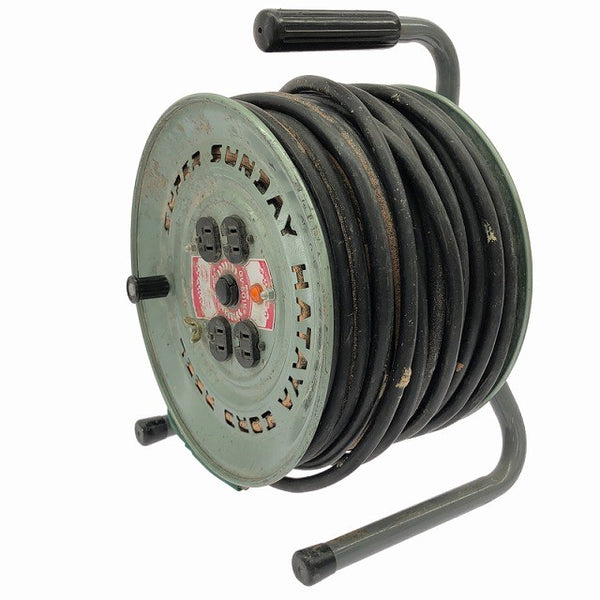 ☆中古品☆HATAYA ハタヤ スーパサンデーリール 電工ドラム GV-501K 延長コード コードリール 現場133252 - 3