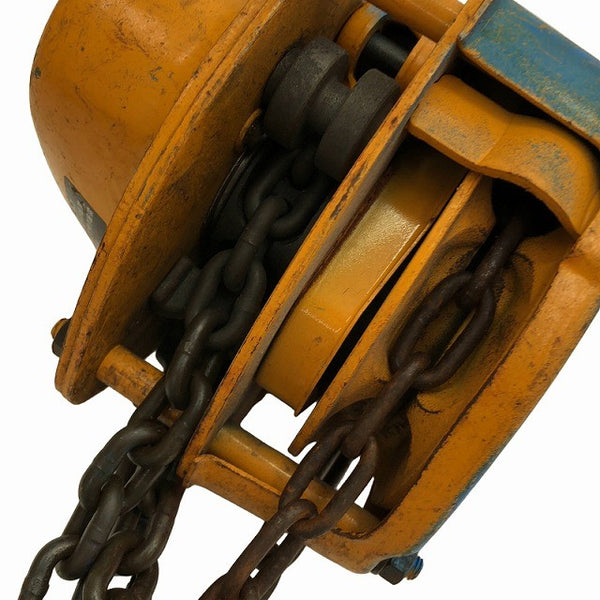 ☆中古品2個セット☆KITO キトー チェーンブロック M3形 CB010 荷重1.0ton/1ton 揚程2.5m 手動式 チェンブロック 吊り具 荷揚げ136496 - 10