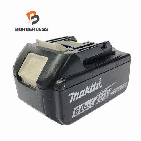 ☆中古品※充電回数29回☆makita マキタ 18V 6.0Ah 純正リチウムイオンバッテリー BL1860B 残量表示付 蓄電池 充電池 雪マーク 116579
