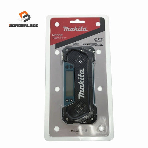 ☆未使用品☆makita マキタ 10.8V 充電式ラジオ MR052 小型ラジオ スライド式バッテリ仕様 現場ラジオ 防災 災害129521