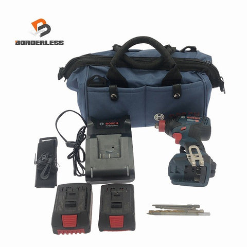 ☆比較的綺麗☆BOSCH ボッシュ 18V コードレスインパクトドライバー/レンチ GDX18V-200C バッテリ2個(5.0Ah 2.0Ah) 充電器 ケース付135765