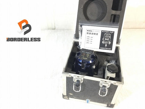 ☆中古品☆ムラテックKDS レーザー墨出し器 スーパーレイ ATL-55 ケース付 レーザー墨出器 レーザー墨出し器 光学測定器126239