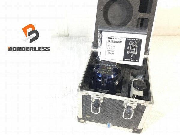 ☆中古品☆ムラテックKDS レーザー墨出し器 スーパーレイ ATL-55 ケース付 レーザー墨出器 レーザー墨出し器 光学測定器126239 - 1