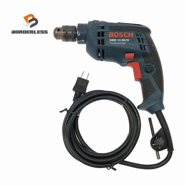 ☆中古品☆BOSCH ボッシュ 100V 電気ドリル GBM10RE/N コード式 電動ドリル 穴あけ 穿孔 電動工具136678 - 1