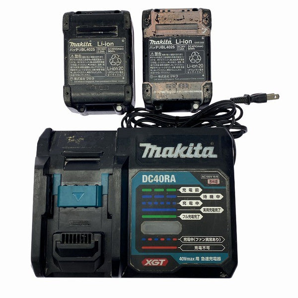 ☆中古品☆makita マキタ 40Vmax 充電式インパクトレンチ TW004GRDX バッテリ2個(2.5Ah) 充電器 ケース付 320N･m コードレス129051 - 10