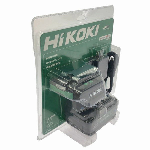 ☆未使用☆HIKOKI ハイコーキ UC18DA セット1 USB対応充電器 マルチボルトバッテリ BSL36A18BX ※コメント必読137057 - 2