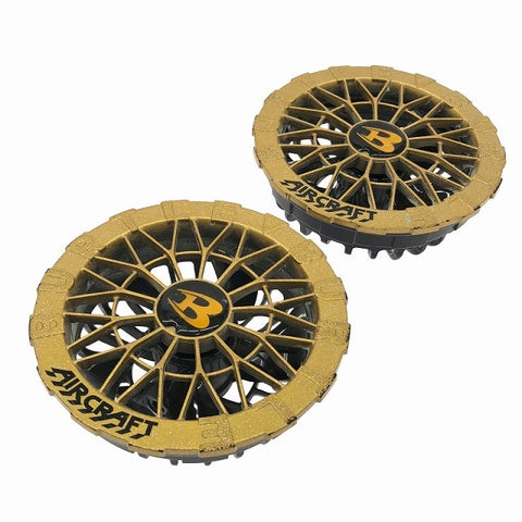 ☆中古品セット☆BURTLE バートル 24V エアークラフト用バッテリー AC09 黒 ファンユニット AC09-2 金/ゴールド 空調作業服用 116150116150 - 0