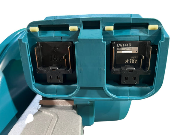 ☆美品☆makita マキタ 18V+18V 36V 355mm 充電式切断機 LW141D 本体のみ 電動工具 鉄工 軽天材切断131732 - 8