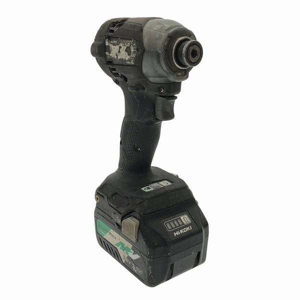 ☆中古品☆ HIKOKI ハイコーキ 18V コードレスインパクトドライバー WH18DC 黒 マルチボルトバッテリー2個(2.5Ah)充電器+ケース117384 - 5
