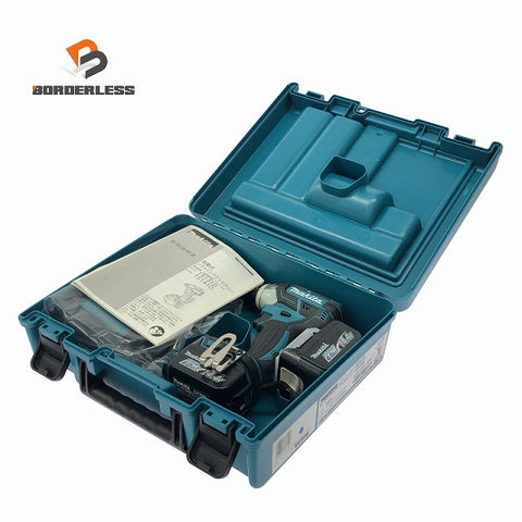 ☆未使用保管品☆ makita マキタ 充電式インパクトドライバ TS131DRGX バッテリー2個(14.4V6.0Ah)付き 充電器付き127596