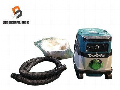 ☆中古品☆ makita マキタ 18V+18V 100V 乾式両用業務用ハイブリッド集じん機 VC860 本体+ホース バッテリー別売 電動工具 集塵機113837