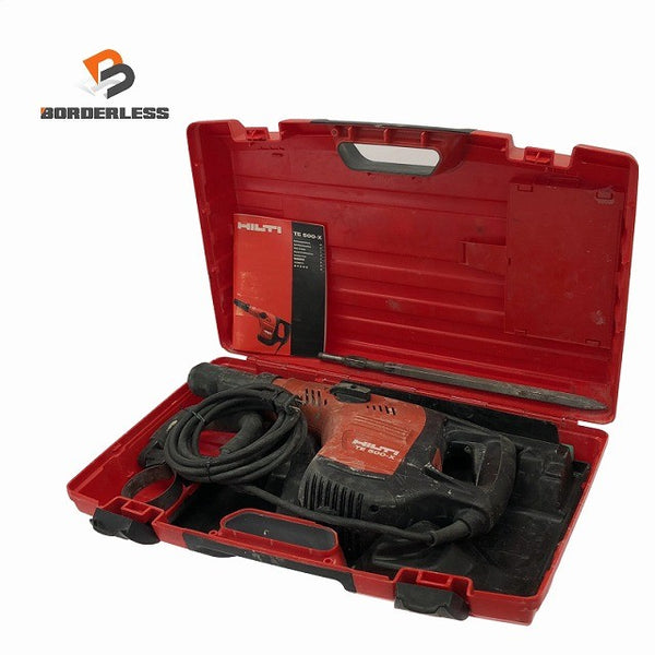 ☆中古品☆HILTI ヒルティ コンクリートブレーカー TE500-X 電動ハンマ ハツリ 斫り はつり チッパー133001 - 1