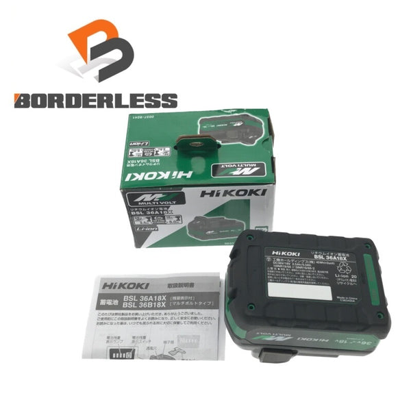 ☆未使用品☆HiKOKI ハイコーキ 36V 2.5Ah 純正 マルチボルトバッテリー BSL36A18X リチウムイオン電池 リチウムイオンバッテリー118432 - 1