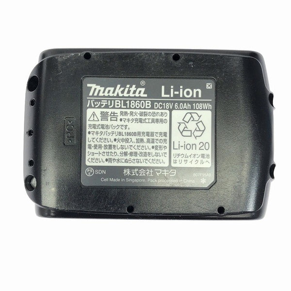 ☆美品セット☆makita マキタ 18V 6.0Ah 純正 リチウムイオンバッテリー BL1860B 2口急速充電器 DC18RD リチウムイオン電池 - 10