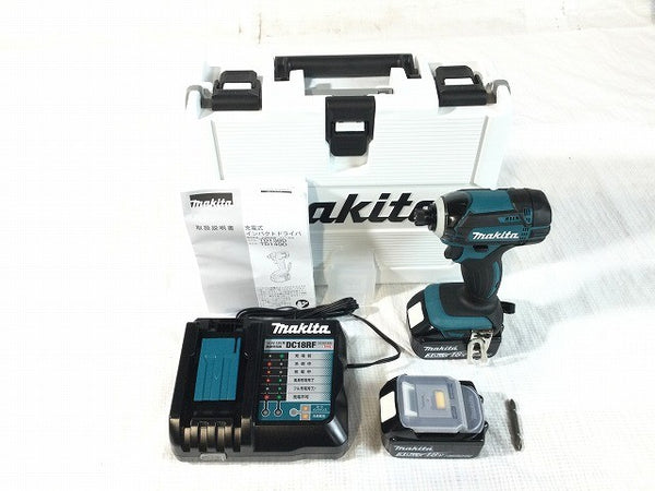 ☆未使用品☆ makita マキタ 18V 充電式インパクトドライバ TD149DRFX 青/ブルー バッテリー2個(18V 3.0Ah)充電器+ケー133609 - 3