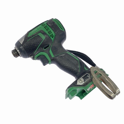 ☆中古品☆HITACHI 日立工機 14.4V コードレスインパクトドライバー WH14DDL 緑 充電器(UC18YSL2)付 充電式 バッテリー式 - 0