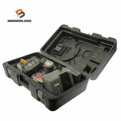 ☆中古品☆ASADA アサダ 18V 充電式バンドソー H60Eco バッテリ2個(2.6Ah) 充電器 ケース付 コードレス 帯鋸切断機 切断 電動工具121480