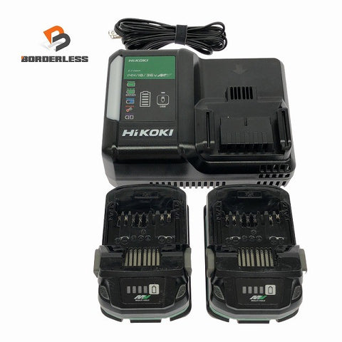 ☆美品3点セット☆HiKOKI ハイコーキ リチウムイオン蓄電池 BSL36A18X×2 充電器 UC18YDL2 マルチボルトバッテリー133292